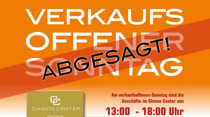 VERKAUFSOFFENER Sonntag AM 4. JULI ABGESAGT!