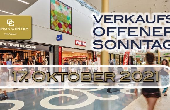 VERKAUFSOFFENER SONNTAG AM 17. OKTOBER
