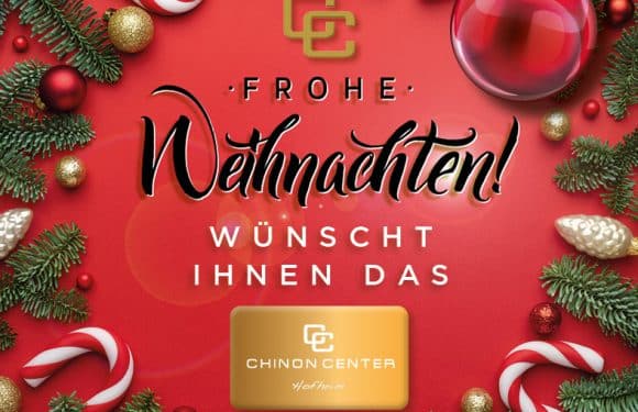 Das Chinon Center wünscht Ihnen ein frohes und besinnliches Weihnachtsfest.