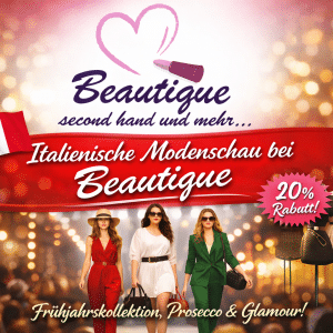 Einladung zum italienischen Abend mit Modenschau