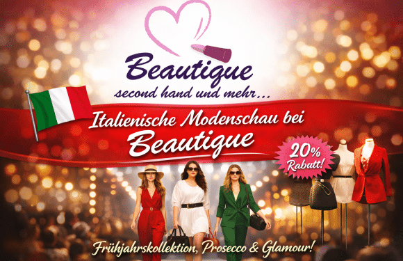 Einladung zum italienischen Abend mit Modenschau