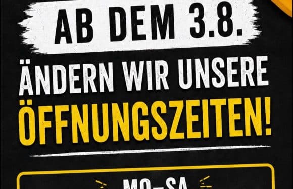 EDEKA Buch ÄNDERT SEINE ÖFFNUNGSZEITEN AB DEM 3. AUGUST