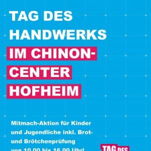 19.9.2026 – Tag des Handwerks 2026 im Chinon-Center